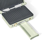 Panini Press Indoor Grill 1 2-in-1200W Non-Stick Removable Plates Sandwich Maker by Drew Barrymoree. (Sage Green)