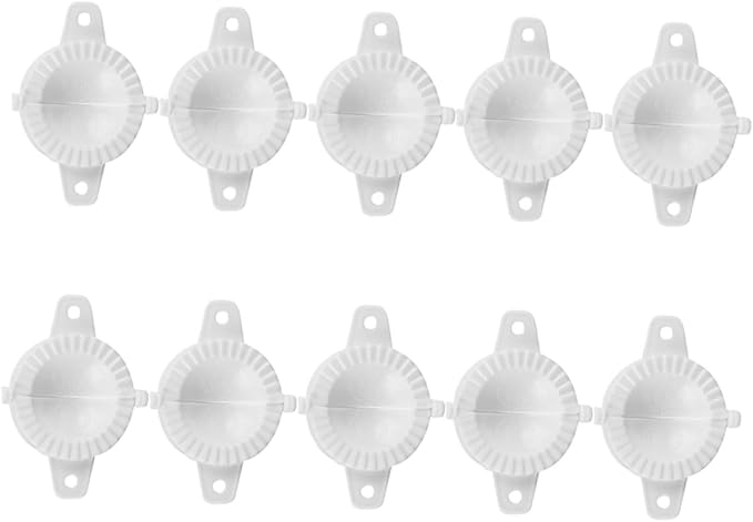 SHINEOFI 20pcs Dumpling Molds and Hand Tool Set 7cm Diameter Manual Chinese Dumplings Maker with Fu Character Embosser Cooking Gadget