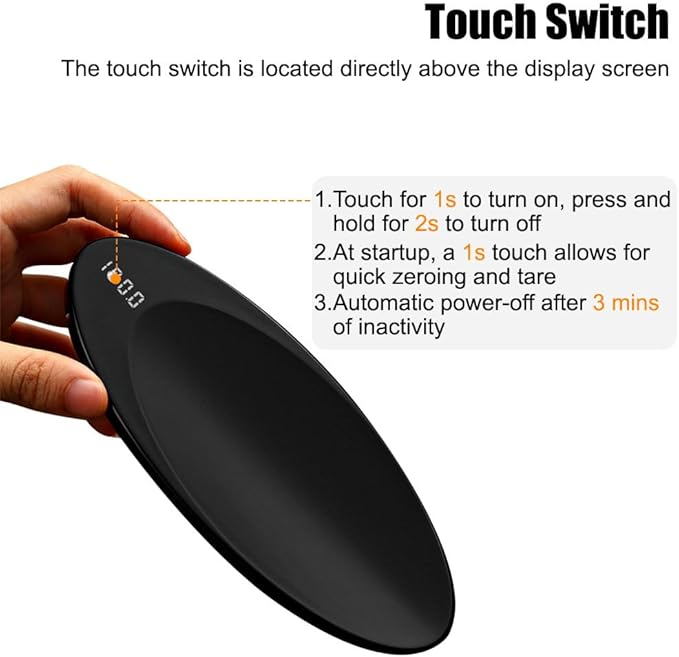 Digital Measuring Scoop Scale, Mini Tea Scale Spoons 0.1 Gram Electronic Weighing Spoon with Clear Display for Tea Coffee Beans Flour