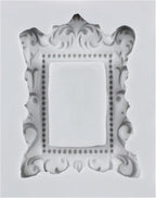 Picture Frames Silicone Mold Photo Frame Fondant Molds Vintage Frame Mold Baroque Frames Chocolate Molds For Sugar craft Cake Decoration Cupcake Topper Candy Polymer Clay Gum Paste Set of 4