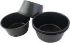 Muffin Pan Individual, 6Pcs Jumbo Muffin Tin Set, Nonstick Round Cupcake Pan for Baking Muffins, Popover, Egg Tarts, Quiche - Carbon Steel, Black