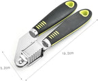 Zerodeko 7pcs Stainless Steel Kitchen Utensils Set with Cheese Grater Pizza Wheel Can Opener Garlic Press Ergonomic Non-stick Cooking Tools for Comfortable Grip and Easy Cleaning Hanging