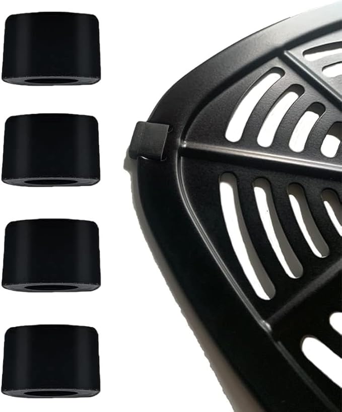 Air Fryer Rubber Tabs for Dash 6QT 2.6QT Air Fryers, Upgraded Air Fryer Silicone Rubber Bumpers Pieces Stoppers Tips side Parts for 2QT 3.7QT 5QT PowerXL Gowise Chefman Air Fryer Tray