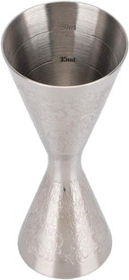 45ml/30ml Jigger for Bartending, Stainless Steel Double Cocktail Jigger with Measurements Inside Bar Alcohol Measuring Tools for Bar Home Bartender Party Wine Drink