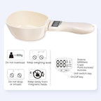 Digital Measuring Spoon, 2025 Food Measuring Scoop Scale 800g / 0.1g High Precision with LCD Screen,Household Weighing Scoop for Kitchen and Dog Cat Food (1)