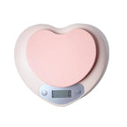 Cute Kitchen Scale, Digital Food Scale with LCD Display, 11 lb (5kg) Capacity, 0.03 oz (1g) Precision for Baking and Cooking (Pink)