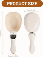 Digital Measuring Spoon Scale, Food Measuring Scoop Scale, Food Weight Scale Grams and Ounces, Polygons Measuring Spoon, ABS Kitchen Weight Scale for Food with LCD Screen, High Precision