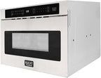 Pemberly Row 23.8" Modern Stainless Steel Microwaves in Silver