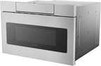 SHARP SMD2470ASY Microwave Drawer Oven, 24-inch, 1.2 Cubic Feet, 950 Watt, Concealed Control Panel with Digital LCD Display, Stainless Steel