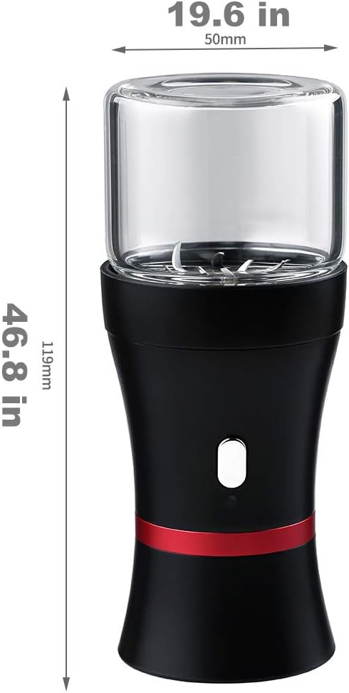 Upgraded Mini Electric Grinder Spice Smart Herb 1100 mAh with 50ml Jar,Easy to Carry (big)