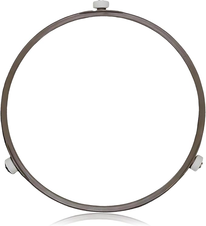 Microwave Turntable Ring Replacement 9.2-Inch Microwave Oven Spinner Replacement Parts with 3 Smooth Rollers Universal Fit for Most Microwaves