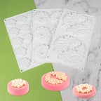 Diy Bubble Cloud Flower Silicone Mold Dessert Cake for Chocolate Tool Decorating Jelly Kitchen Cake Baking Dish Mould Mouss (Cloud Flower N_11.84 X7 X0.32 inch)