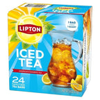 Lipton Unsweetened Iced Tea Bags, Family Size Zero Calories, 144 Total Tea Bags (24ct - Pack of 6)