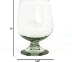 Clear 11 oz Large Cognac Glasses (set of 6), Recycled Glass, Lead-free, Toxin-Free (11 oz Large Cognac)
