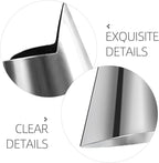 Amosfun 20pcs Stainless Steel Finger Nail Guard Kitchen Tools for Cutting Dicing Peeling Finger Protectors for Vegetable Fruit and Seafood Preparation Home and Professional Use