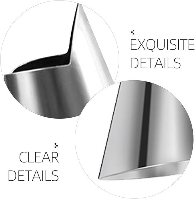 Amosfun 20pcs Stainless Steel Finger Nail Guard Kitchen Tools for Cutting Dicing Peeling Finger Protectors for Vegetable Fruit and Seafood Preparation Home and Professional Use