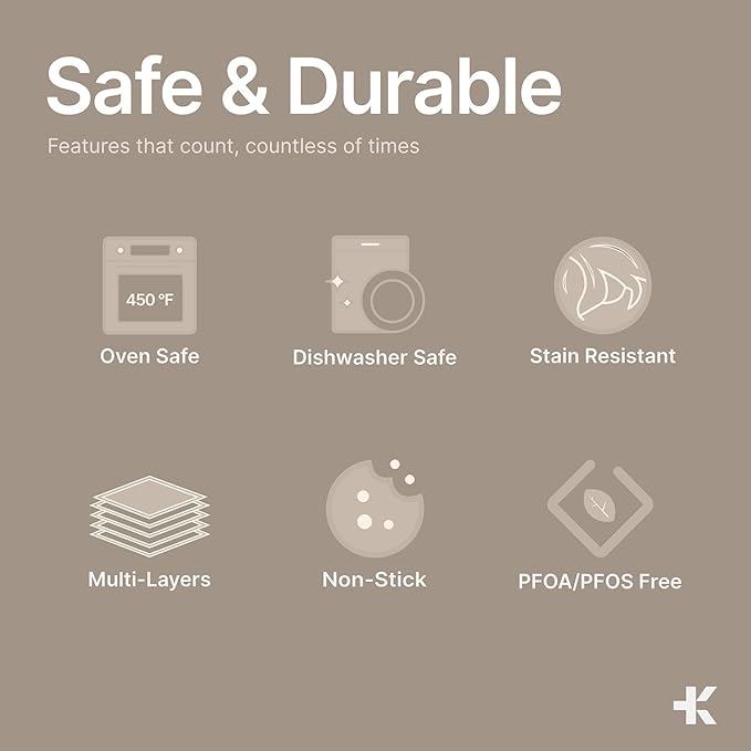 Pots and Pans Set, 22-Piece Non Stick Cookware & Bakeware Sets with Plaid Pattern, Stackable Design, Dishwasher Safe, Stain-resistant, Oven & All-Stove Safe, Tempered Glass Lid, Golden