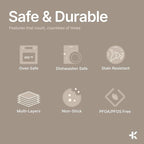 Pots and Pans Set, 22-Piece Non Stick Cookware & Bakeware Sets with Plaid Pattern, Stackable Design, Dishwasher Safe, Stain-resistant, Oven & All-Stove Safe, Tempered Glass Lid, Golden