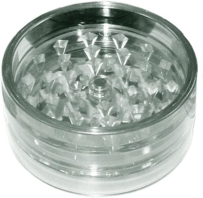 Kitchen Spice Grinder Acrylic 2pc with Magnet Clear Color
