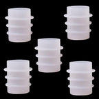 5Pcs White Bottle Stopper Silicone Mold,Crystal Epoxy Wine Bottle Stopper Mold,Reusable Beverage Bottle Stoppers Silicone Molds Cork Cover Wine Stoppers,Bar and Wine Tools