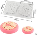 Flower Cloud Shaped Donut Silicone Mold Fondant Cake Mold DIY Chocolate Baking Tools Cake Decoration Accessories Bakeware (Cloud Flower L_11.84 X7 X0.4 inch)