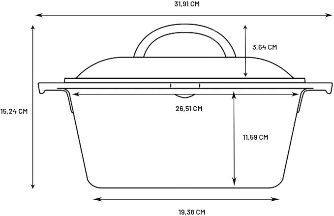 Lodge Cast Iron Dutch Oven - Loop Handle Cooking Vessel - Even Heat Retention - Oven-Safe, Versatile Pot - 5 Quart