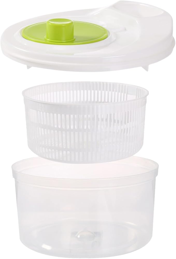 Fruit Spinner – Multifunctional Salad-Spinner | Fruit Washer & Dryer Spinner | Small Lettuce Spinner-Bowl | Manual Vegetable Cleaner For Draining Greens, Fruits And Vegetables, Home Kitchen Food Prep
