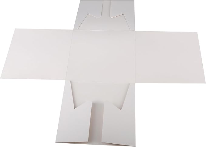 Cakebon Cake Boxes with Boards - 10 Inch Round Cake Drum White (3-pack) - Box With Window for Birthdays, Weddings and Parties