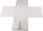 Cakebon Cake Boxes with Boards - 10 Inch Round Cake Drum White (3-pack) - Box With Window for Birthdays, Weddings and Parties