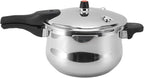 Electric Pressure Cooker, Alarm Valve, Anti-clogging Cover, 80KPA Stainless Steel Pressure Cooker for Gas Stove (9L)