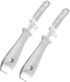 Ipetboom 2pcs Shaver Household Gadgets Pork Skin Hair Remover Razor Scraper Kitchen Pig Hair Kitchen Gadget Tool Pig Scraping Device Meat Pork Tools Animal Stainless Steel Handle