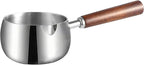 IMEEA 17oz Milk & Butter Warmer Pot SUS304 Stainless Steel Sauce Pot with Wooden Handle for Single Servings, Heating Milk, Melting Butter, Warming Sauces
