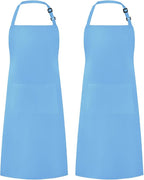 Syntus Apron for Men Women, Adjustable Cooking Kitchen Chef Aprons with 2 Pockets, Cotton/Polycotton/Polyester