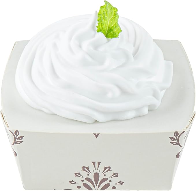 Restaurantware Baking Cup 100 Count 2.9 Inches 6 Ounce Disposable Paper Oven-Safe Baking Mold, Grease-Resistant Floral Design Beige Baking Molds for Cupcakes, Breads and Baking