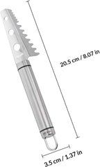 GALPADA Fish Scale Scraper 304 Stainless Steel Manual Fish Scale Remover Kitchen Gadget for Home Seafood Cleaning Tool