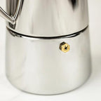 Cuisinox Roma Stovetop Espresso Maker COF-6R, Stainless Steel Coffee Percolator Stovetop, Heat-Resistant & Non-Reactive, 6-Cup Italian Espresso Maker Easy to Clean, Durable Stove Top Percolator