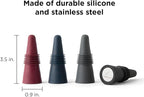 Rabbit W6121 Bottle Stoppers Set of 4, Multicolor Wine Bottle Caps to Preserve Freshness, Stylish and Durable, Perfect for Parties and Gifts