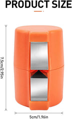 Egg Shell Opener, 2025 New Egg Cracker Tool for Raw Eggs, Stainless Eggs Peeling Tool Kitchen Gadgets, Eggshell Breaker for Hard Boiled Eggs (Orange)