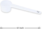 Measure spoons | measuring spoons set of 6 | exact dosing 3 gram scoop, 5 gram scoop, 7,5g, 10g, 15g, 30g | kitchen measuring set for powder and liquids | plastic medicine spoon and cups
