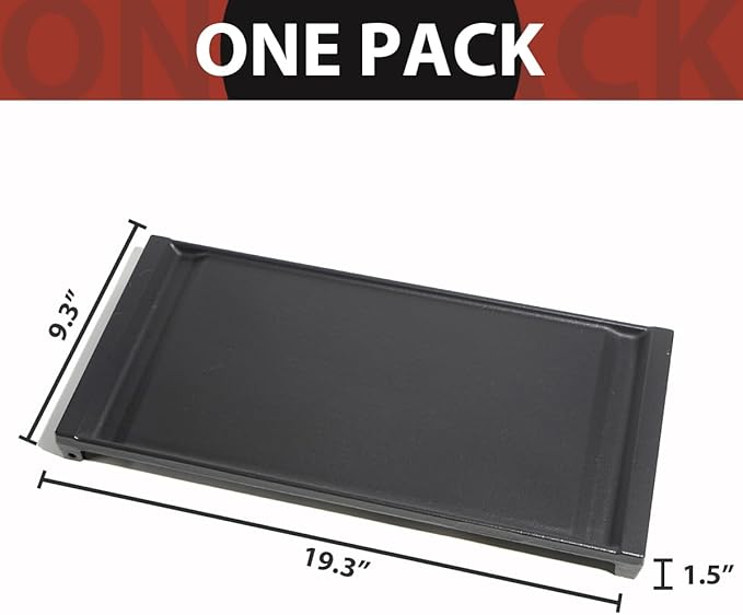 Premium WB31X24738 NON-stick Cast Iiron Stove Top Griddle Replacement for GE Gas Stove WB31X49806 Center Stovetop Griddle Plate for Electric Gas Range Burner Flat Top Pan,1Pcs