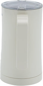 Milk Frother, 4 in 1 Electric Milk Steamer,11.84oz/350ml Automatic Warm and Cold Foam frother for Coffee, Latte, Macchiato, Cappuccino, Hot Chocolate,From the Makers of Mophom 400W,Off White