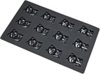 Silicone Chocolate Mold for Decorating, 12 Cavity Bear Shaped Candy Molds for Baking Supplies, Molds for Chocolate, Cake, Ice Cube, Gummy, Resin, Soap Making (G_ Bear)