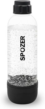 SPOZER 1L Soda Carbonating Bottles – BPA-Free Reusable Sparkling Water Bottles, Leakproof & Airtight, Ideal for Home Kitchen & Parties - 1 Pack