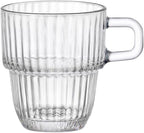 Bormioli Rocco Barshine 3 oz. Espresso Coffee Stackable Tempered Drinking Glasses, Set of 12, Clear