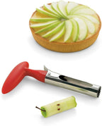 AKIRO apple Corer, Stainless Steel Kitchen Gadget Tool Fruit Seeder Core Remover Fruit Vegetable Tools Apple Pear Corer Easy Twist Fruits Tools Core Seed Remover