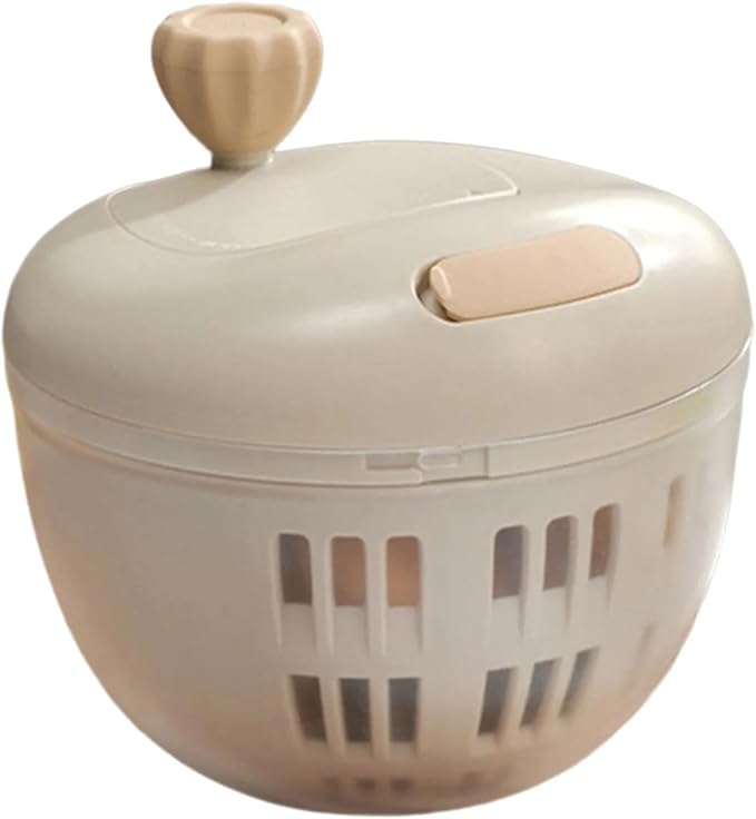 Salad Spinner, Fruit Washer and Lettuce Spinner, Vegetable & Fruit Salad Washing Bowl with Strainer, for Salad Greens, Lettuce, Fruits, Vegetables