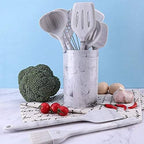 Silicone kitchenware Cookware Cooking Tools Shovel Spoon kitchen utensils sets dishes accessories gadgets Set(With Rice Spoon)