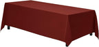 Gee Di Moda Rectangle Tablecloth - 70 x 120 Inch Burnt Orange Table Cloth for 6 or 8 Foot Rectangle Tables - Heavy Duty Washable Fabric - for Holiday Party, Dinner, Weddings, Baby Shower & Events