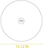 Lodge Round Tempered Glass Lid - Versatile Glass Lid for 15 Inch Skillets, Pans, and Dutch Ovens - Dishwasher Safe and Oven Safe up to 400° - 15 Inch