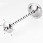 Firlar Kitchen Utensil Holder Organizer, Stainless Steel Kitchen Hooks Rack Kitchen Utensil Stand Countertop 360 Degree Rotating Utensil Holder with 6 Hooks for Kitchen Tabletop